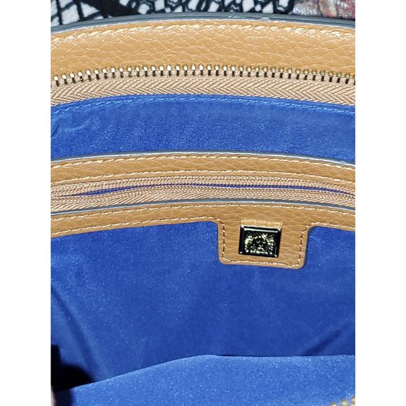 Anne Klein Crossbody Shoulder Bag Polka Dot Adjustable Strap Faux Leather Spring - Picture 13 of 16